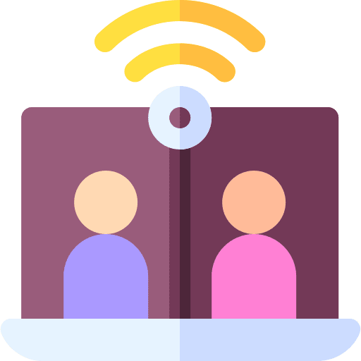 Video call online meeting laptop video call icon Video call online meeting laptop video call icon