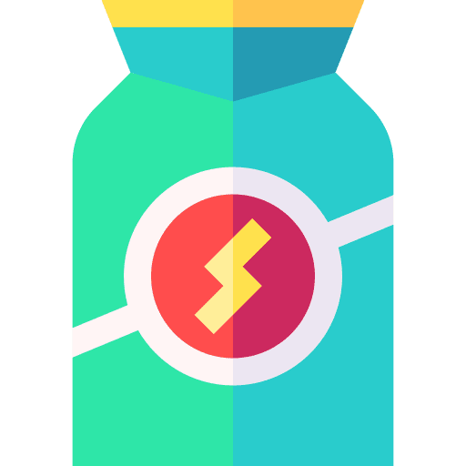 Protein supplement bottle nutrition icon