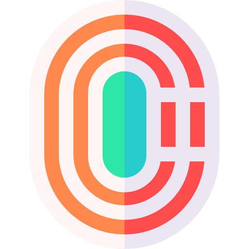 Running track field stadium running track icon