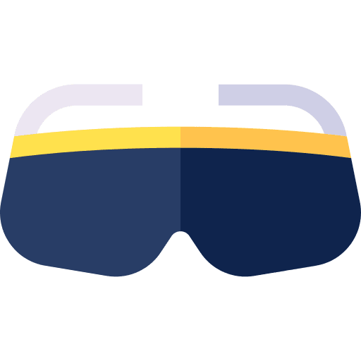 Safety glasses eyeglasses security protection icon
