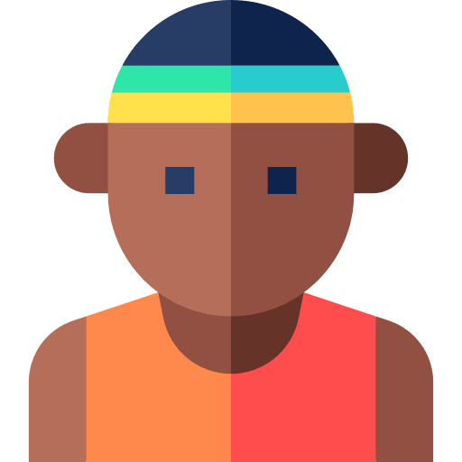 Runner sporty athlete user icon Runner sporty athlete user icon