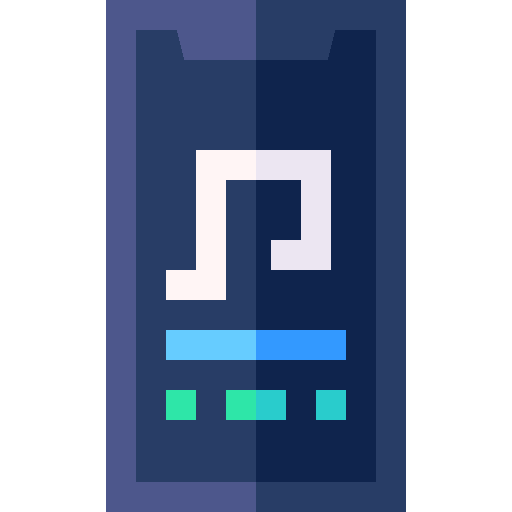 Smartphone cellphone electronics musical note icon Smartphone cellphone electronics musical note icon