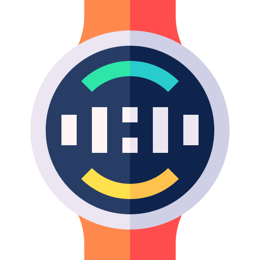Smartwatch watch wristwatch time and date icon Smartwatch watch wristwatch time and date icon