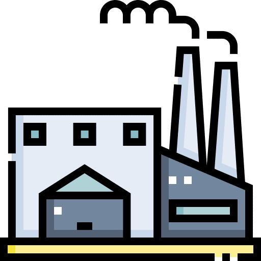 Factory industrial manufacturer manufacturing icon