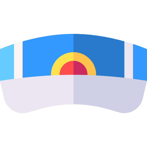 Visor fashion sports and competition tennis icon Visor fashion sports and competition tennis icon