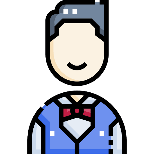 Butler professions and jobs man butler icon