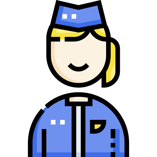 Stewardess flight attendant profession professions and jobs icon Stewardess flight attendant profession professions and jobs icon