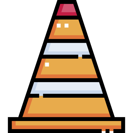 Cone security urban traffic cone icon Cone security urban traffic cone icon