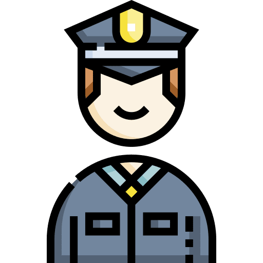 Policeman guardian security guard policemen icon Policeman guardian security guard policemen icon