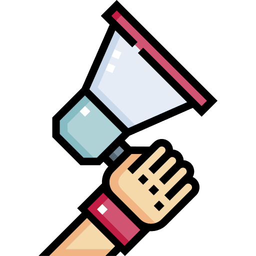 Protest communications promotion hand icon Protest communications promotion hand icon