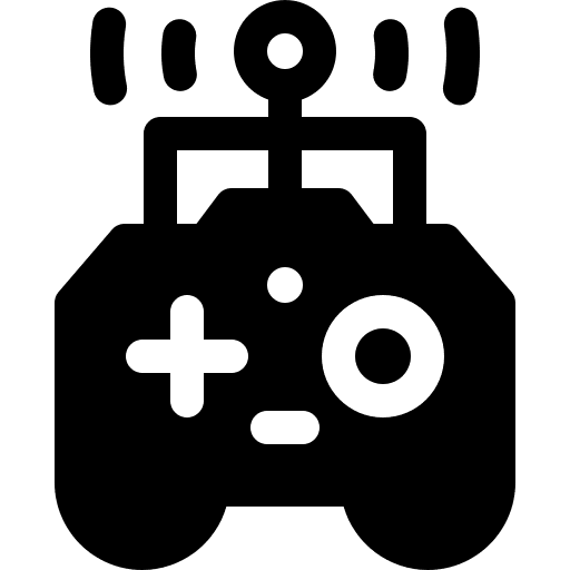 Remote control electronics signal connection icon Remote control electronics signal connection icon