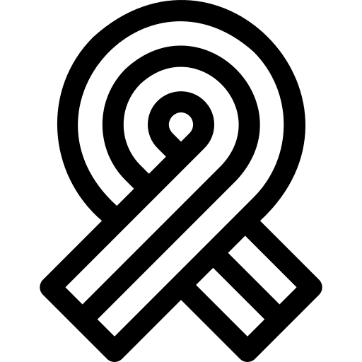 Ribbon symbol gay shapes and symbols icon