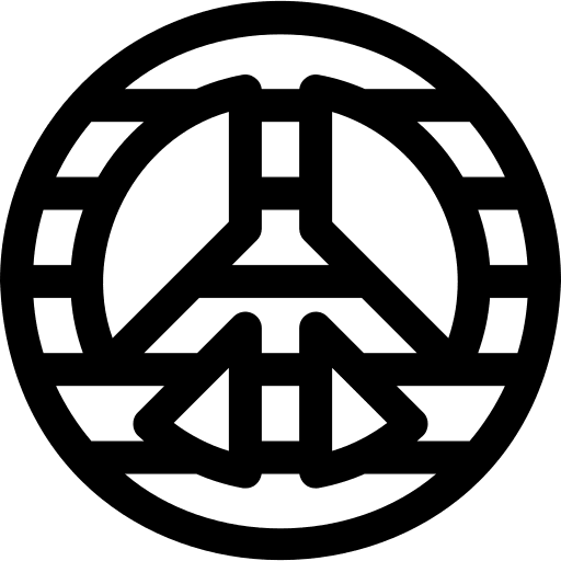 Peace shapes and symbols lgtb peace icon