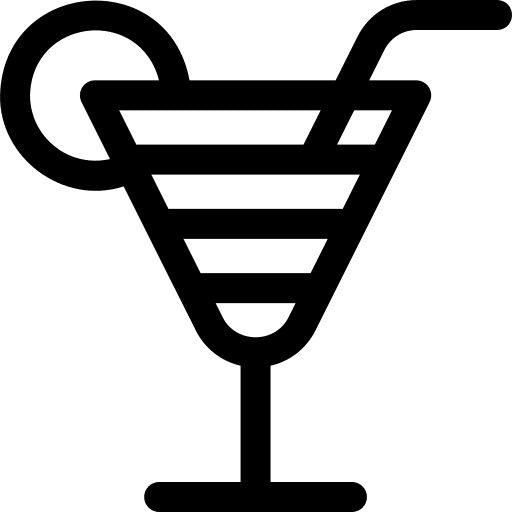 Cocktail cocktails beverage drink set icon