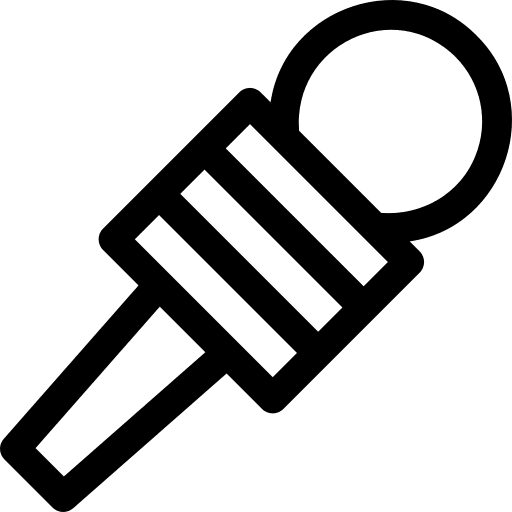 Microphone communications pride news report icon
