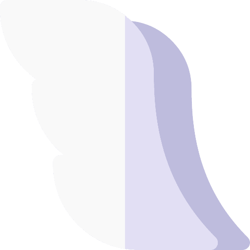 Wings fly superpower costume icon