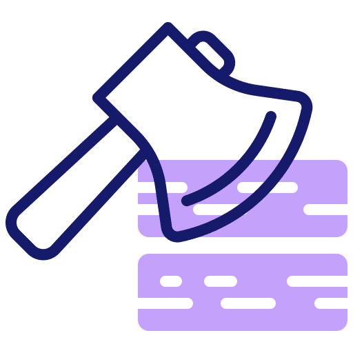 Axe tool construction and tools toolbox icon Axe tool construction and tools toolbox icon