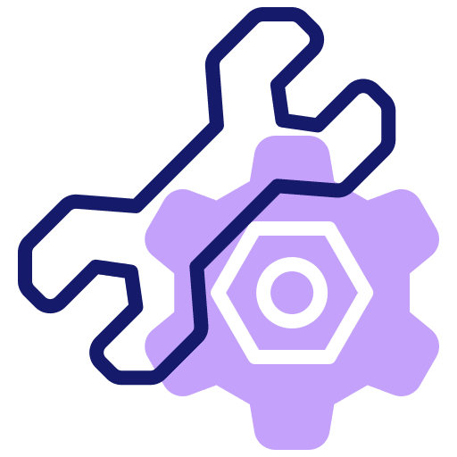 Wrench tool construction and tools improvement icon Wrench tool construction and tools improvement icon