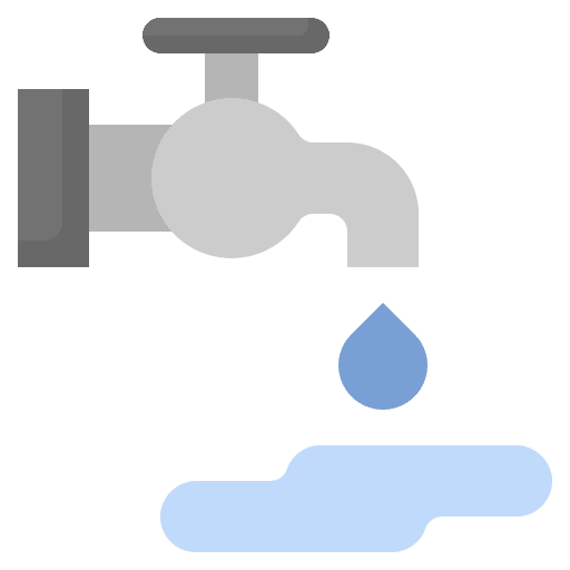 Clean water tap plumber furniture and household icon Clean water tap plumber furniture and household icon