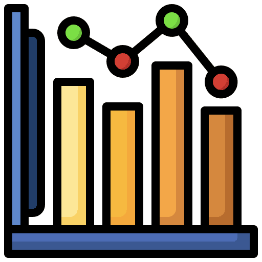 Bar chart statistics graphic graph icon