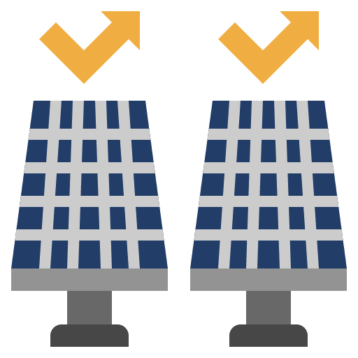 Solar panel nature renewable energy power solar icon Solar panel nature renewable energy power solar icon