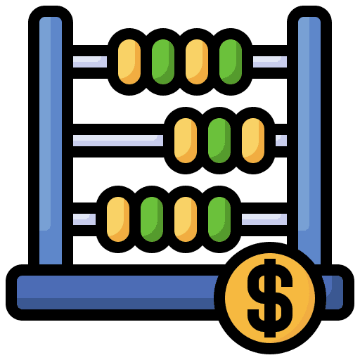 Abacus calculator maths math icon Abacus calculator maths math icon