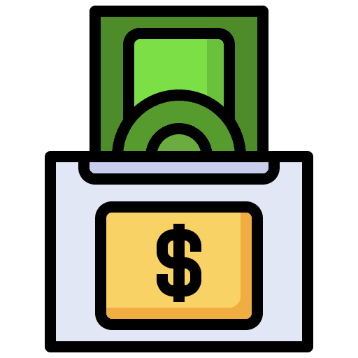 Donation donate dollar business and finance icon Donation donate dollar business and finance icon