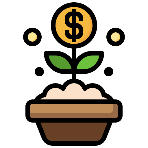 Investment currency invest bank icon Investment currency invest bank icon
