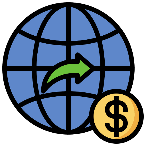 World financial world financial investment money icon World financial world financial investment money icon