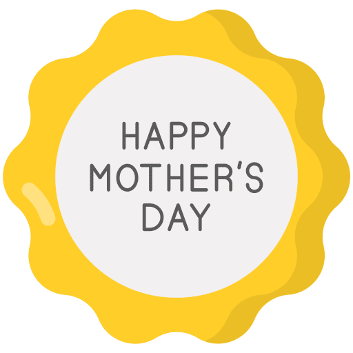 Mothers day badge mothers day label icon Mothers day badge mothers day label icon