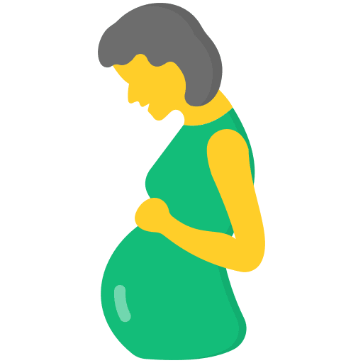 Pregnant people pregnant kid and baby icon