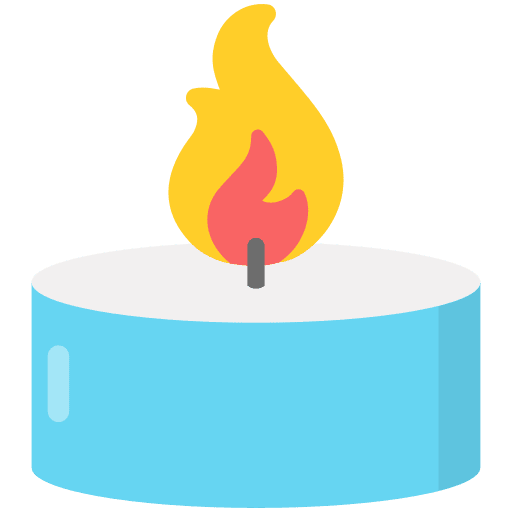 Scented candle illumination calm candlestick icon