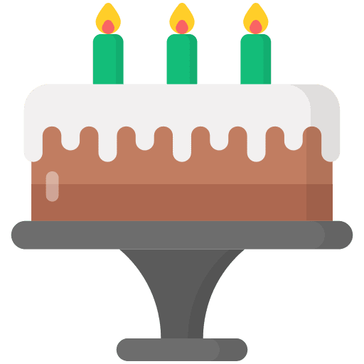 Cake baking birthday cake decoration icon Cake baking birthday cake decoration icon