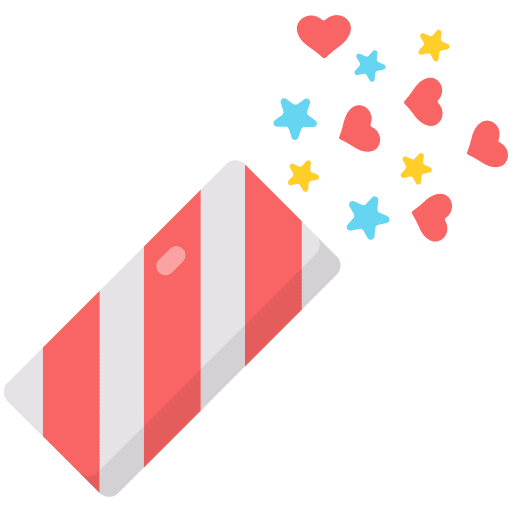 Confetti birthday and party celebration birthday icon Confetti birthday and party celebration birthday icon
