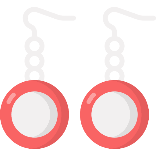 Earrings jewelry fashion precious stone icon Earrings jewelry fashion precious stone icon