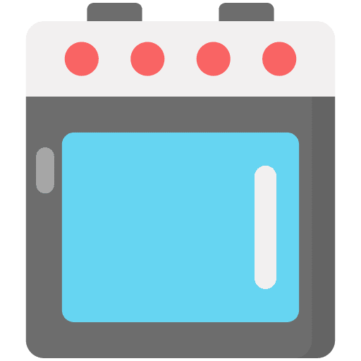 Oven kitchenware furniture and household food icon Oven kitchenware furniture and household food icon