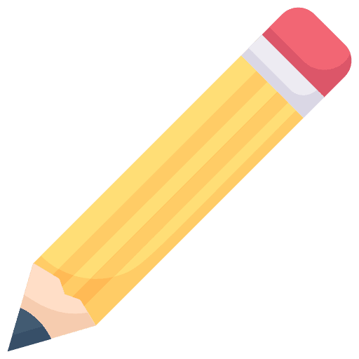 Pencil write office material stationery icon