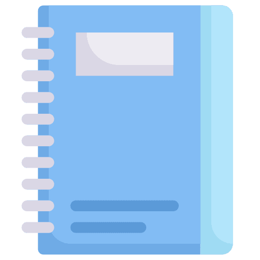 Agenda school material education spring notebook icon