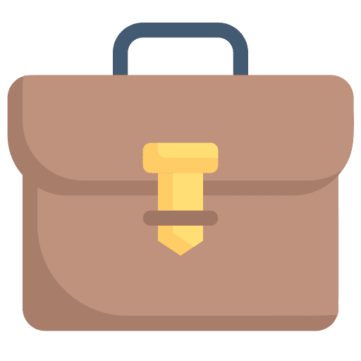 Briefcase job professional portfolio icon