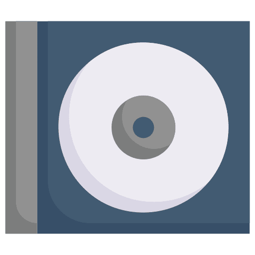 Compact disk compact disk dvd music and multimedia icon