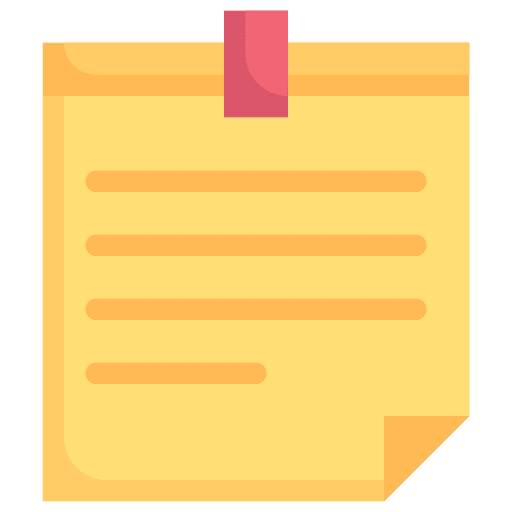Sticky note office material education post it icon