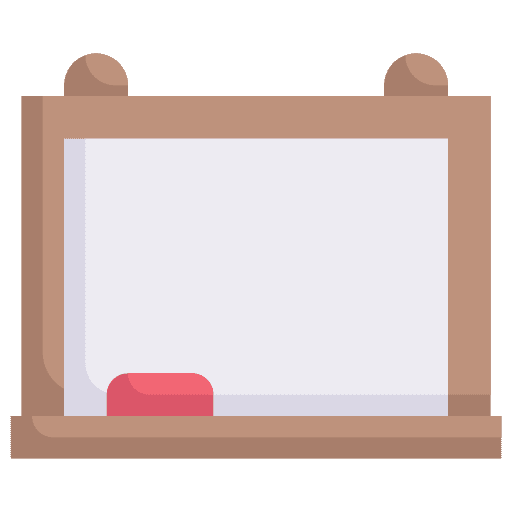 Whiteboard eraser presentation whiteboard icon