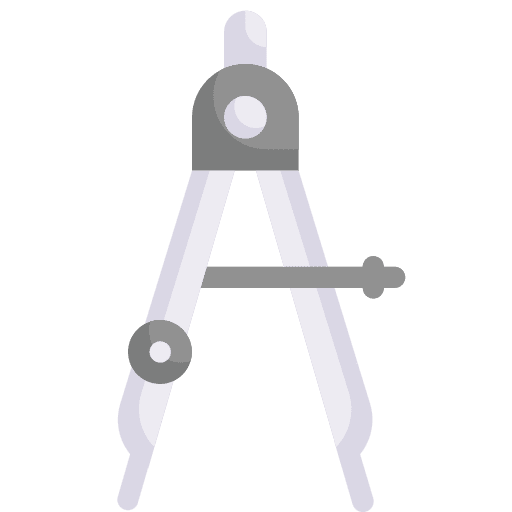 Compass school materials draw geometry icon Compass school materials draw geometry icon