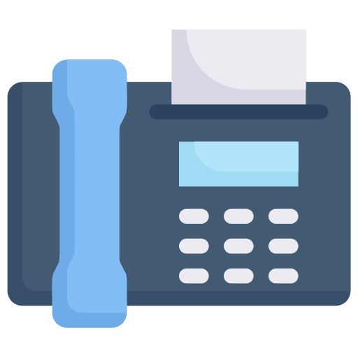 Fax telephone landline electronics icon Fax telephone landline electronics icon