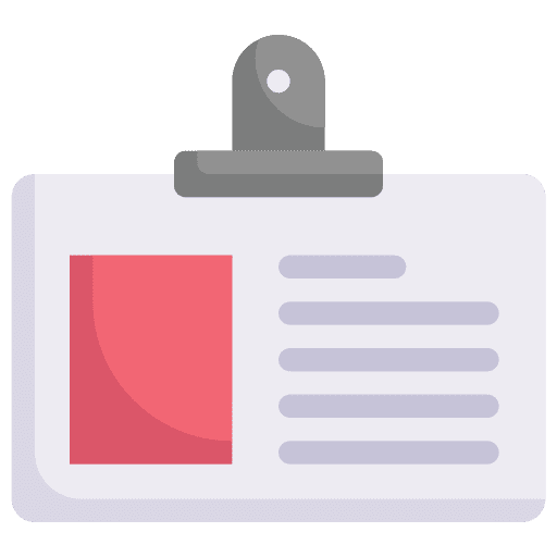 Id card identity id card business card icon Id card identity id card business card icon