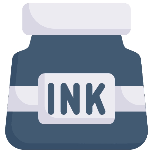 Ink stationery education inkwell icon Ink stationery education inkwell icon