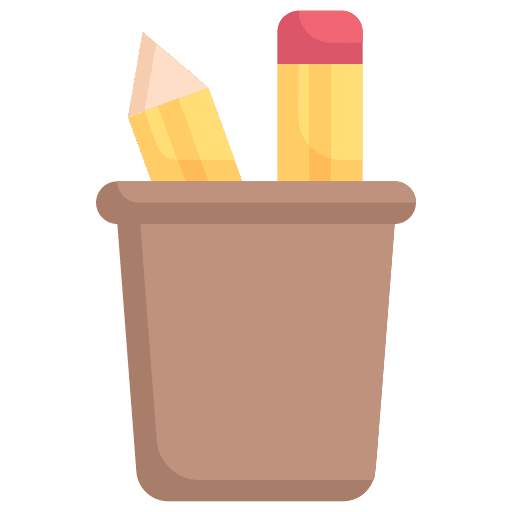 Pencil case stationery office material pencil icon Pencil case stationery office material pencil icon