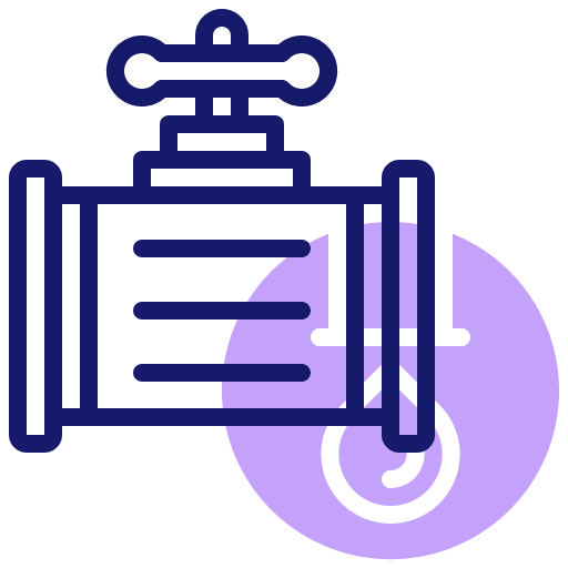 Pipe pipeline pipe construction and tools icon Pipe pipeline pipe construction and tools icon