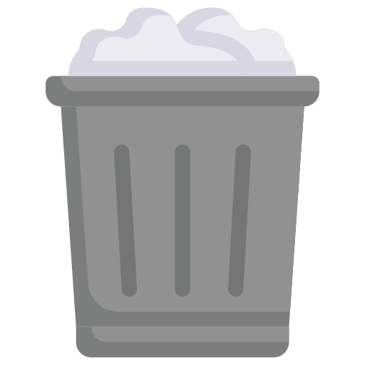 Trash rubbish trash can icon Trash rubbish trash can icon