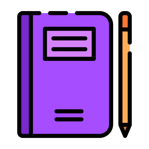 Diary book agenda pencil icon